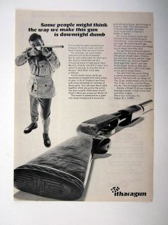 Ithaca Ithacagun Model 37 Shotgun 1969 print Ad advertisement