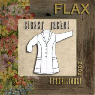 FLAX Transitional 2006 Linen CLASSY JACKET S, M, L, 1G, 3G   NEW