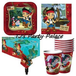 JAKE and the NEVER LAND PIRATES Party (16) Plates Cups Napkins 