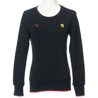BN PUMA Women Ferrari Classic Crew Sweat Sweater Black Asia Size 