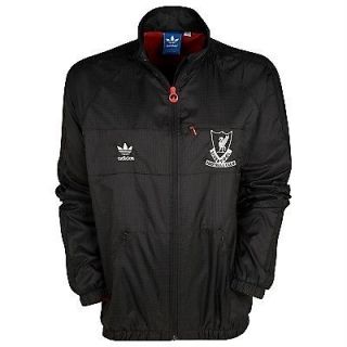 ADIDAS ORIGINALS LIVERPOOL FC WINDBREAKER Sz S to 3XL BLACK jacket