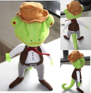   lizard Character Plush Toy Stuffed Animal chameleon Soft cowboy DOLL