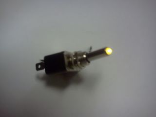 YELLOW LED LIT TOGGLE SWITCH AUTO CAR TRUCK (Fits Opel GT)