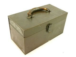 Small Vintage KENNEDY Metal Tool Box Tackle Box Removable Tray Parts
