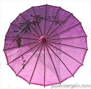 Japanese Chinese Umbrella Parasol 32in Purple 156 10