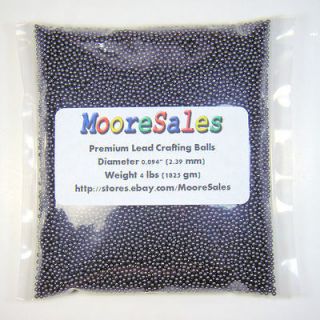 Lead Crafting Balls 4 lb Bag Ballast Sinkers Shot Weight Size 7.5