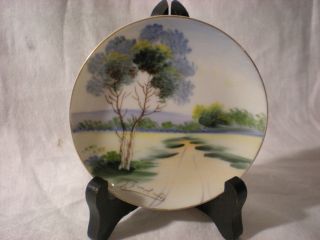Vintage ANDREA Hand Painted Miniature PLATE made in Occupied Japan 