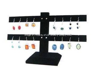 Tier 8 Pair Black Earring Tree Jewelry Display Stand