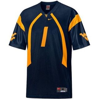   West Virginia Mountaineers #1 Tavon Austin blue WVU jersey YOUTH LARGE