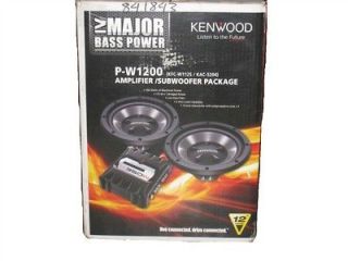 kenwood p w1200 Amplifier/Subwoofer Package