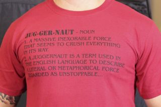 Juggernaut definition Mens T Shirt Fitness gym MMA Crossfit 
