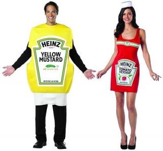 Heinz Ketchup Tank Dress & Squeeze Mustard Bottle Adult Set   4 10