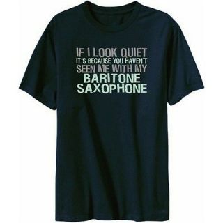 Baritone Saxophone Mens T Shirt Navy Blue