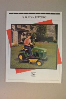 John Deere Brochure   Suburban Tractors   STX30 STX38 lawn mower