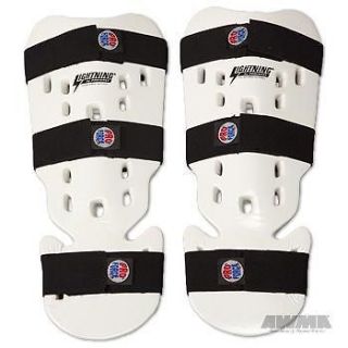   White ProForce Shin & Instep Guard  Karate   Sparring   Gear   Large