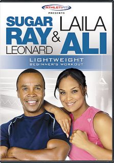 Sugar Ray Leonard Laila Ali   Lightweight Beginners Workout DVD, 2007 