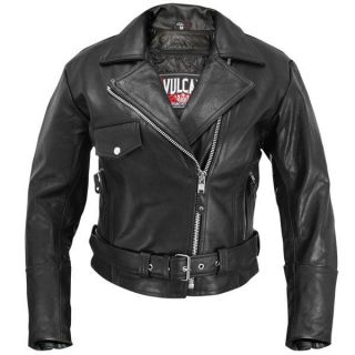   Ladies NF 2005Z Classic Black Leather armored Motorcycle Jacket Zip