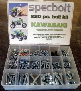 Specbolt Kawasaki Tecate KXF250 KLT KXT 3 4 wheeler ATV Bolt Kit 