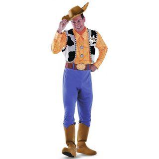 Deluxe Woody Toy Story Adult Mens Disney Cowboy Halloween Costume Std 
