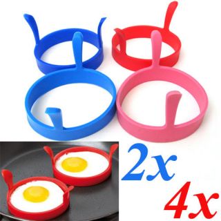 Kitchen Silicone Fried Fry Frier Oven Poacher Pancake Egg Poach Ring 