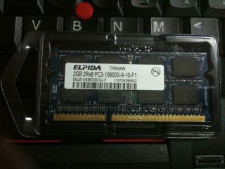 ELPIDA Laptop MEMORY DDR3 PC3 10600S 2GB 1333 10700