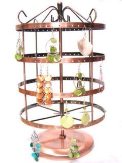 Copper Plated Earring Jewelry Display rack Holder d015