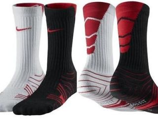 NEW Nike WHITE and RED Elite Vapor Football Socks Large 8 12 GO HARD 1 