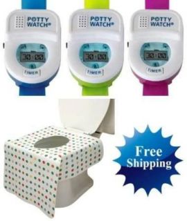 New POTTY WATCH & Toilet Seat COVER Training Aids UPick