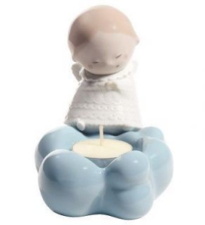   RETAILER Nao by Lladro Porcelain Figurine LITTLE ANGEL candle holder