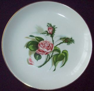 KNOWLES BALLERINA CHINA MOSS ROSE ROUND BREAD & BUTTER PLATE 6 1/4
