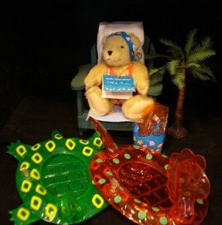  Splash Party w/Toys, Chair, Palm tree, 2 Rafts, Towel, Fins Mint 1998