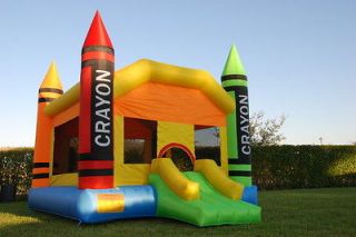 Crayon Theme Bounce House Inflatable Bouncer Moonwalk Jumper Jump 