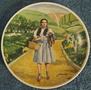 WIZARD OF OZ KNOWLES 1977 Over The Rainbow plate collec