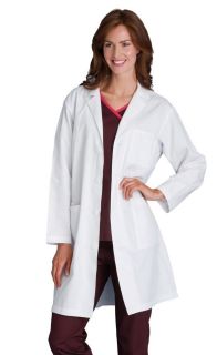   Dickies Medical Uniforms 72103 39 MEDIUM Unisex WHITE Twill Lab Coat