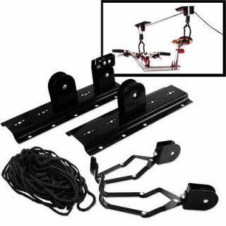 Ceiling Mounted Hanging Bicycle Bike Lift and Garage Storage Pulley 