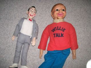 Lot of 2 dolls Vintage Willie Talks and Pee Wee Herman Talking as 
