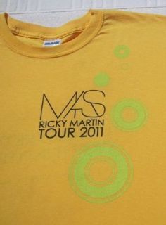 RICKY MARTIN Concert Tour Vintage 1999 T Shirt MED New