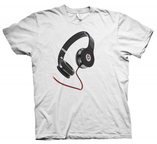 Dr Dre Beats Solo Headphones T Shirt White Music Monster Party