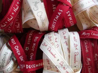 LARGEST COLLECTION   3 METRES   EAST OF INDIA RIBBONS ♥ CHRISTMAS 
