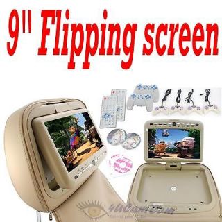   Headrest 9 LCD Car Monitor SONY DVD Players NEW FAST SHIP FROM CA USA