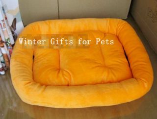   Cat Bed House Nest Warm for Winter with Removable Pad M L XL Orange