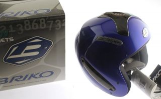 BRIKO FR SPECIAL Snow Ski Snowboard Helmet Metallic Blue 56cm Medium 
