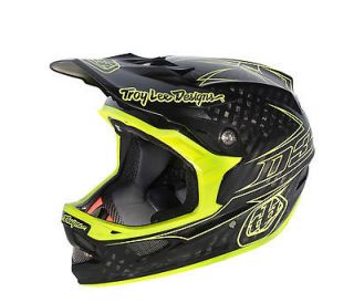   Designs TLD D3 Bicycle Helmet Yellow Pinstripe W/Custom Bag 2013 Large