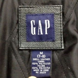 leather jacket boy gap