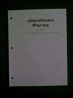 JACOBSEN GT TRACTOR 42 & 50 59834 & 59837 DECK MANUAL