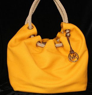   NEW Marina Large Shoulder Tote Bag Retail$198 Sun Yellow 30S2GMAE3C