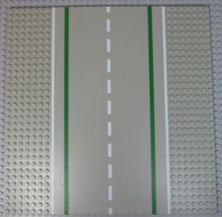 Lego Grey Straight Road Baseplate 32 X 32 (10 x 10) Platform Flat 