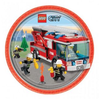 LEGO CITY Birthday Party Items, invites, plates, cups, napkins, banner 