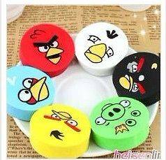 Cute angry bird erasers 4 colors in a pack