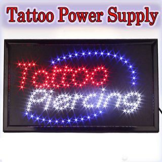 Pro Flashing LED Business Neon Light Tattoo Piercing Sign